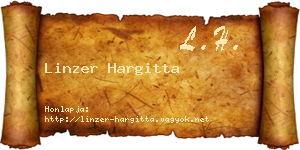 Linzer Hargitta névjegykártya